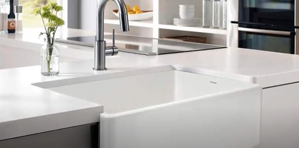 best white kitchen sinks 