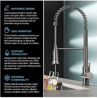 best commercial pull down kitchen faucet 