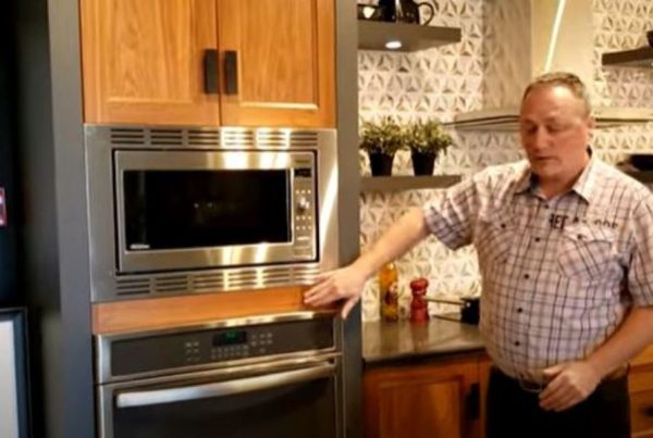 How to determine the best place for a microwave in a small kitchen