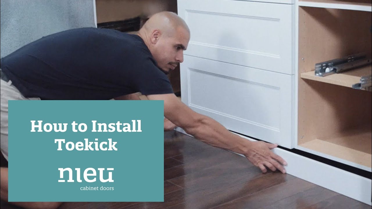 How to Install Toe Kick With Clips on Kitchen Cabinets